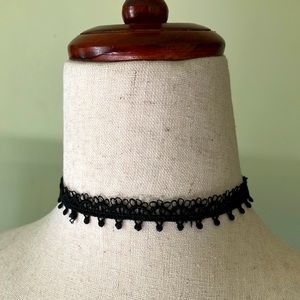 Black Lace Victorian Style Choker